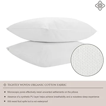 Bioweaves Organic Cotton Pillow Protectors 20x26 - 2-Pack