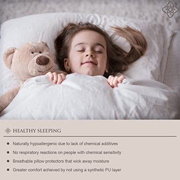 Bioweaves Organic Cotton Pillow Protectors 20x26 - 2-Pack