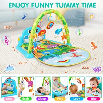 Musical Dinosaur Baby Gym for Learning Fun