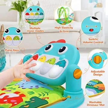 Musical Dinosaur Baby Gym for Learning Fun