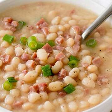 Dry White Navy Beans, 2 Bags, Total of 3.5 Pounds | Dried Kosher Legumes, Non-GMO and Vegan Friendly, Fresh Delicious Flavor for Soups, Salads, Chili or Meals, Rich in Iron, 56-Oz. Bulk Order