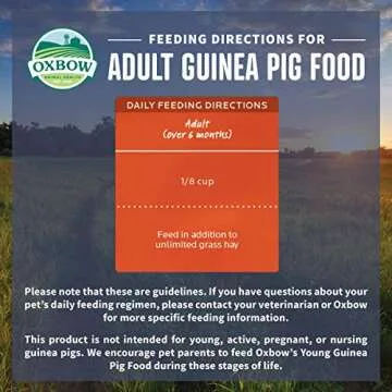 Oxbow Animal Health Garden Select Adult Guinea Pig Food, Garden-Inspired Recipe for Adult Guinea Pigs, No Soy or Wheat, Non-GMO, Made in The USA, 4 Pound Bag