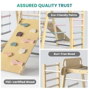 9-in-1 Indoor Playground Jungle Gym for Kids