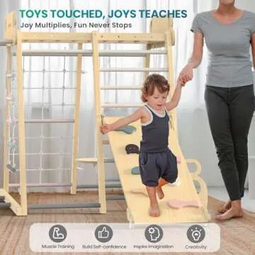 9-in-1 Indoor Playground Jungle Gym for Kids