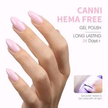 CANNI Light Pink Gel Nail Polish for Flawless Nails
