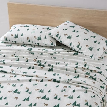 Eddie Bauer Queen Flannel Sheet Set for Cozy Comfort