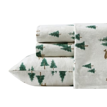 Eddie Bauer Queen Flannel Sheet Set for Cozy Comfort