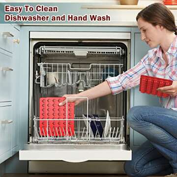 SILIVO 160-Cavity Silicone Gummy Molds (4 Pack) - Nonstick Silicone Candy Molds with Dropper for Homemade Gummies，Candy and Treats