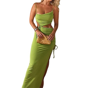 Seyumixi Hollow Out Max Dress for Summer Events