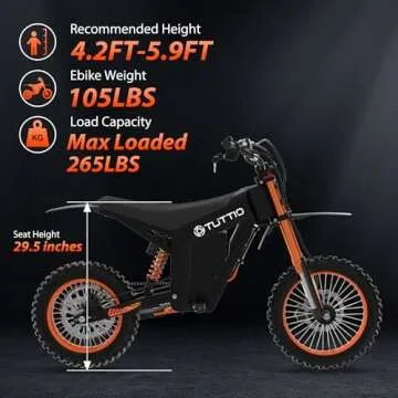 TUTTIO Soleil 01 Electric Dirt Bike for Teens and Adults