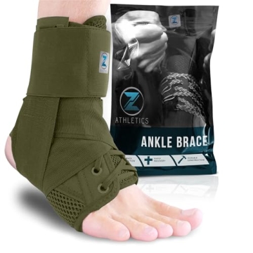 Z ATHLETICS Zenith Ankle Brace - Adjustable Support for Sports & Recovery