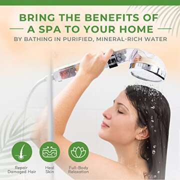 Eternal Wellness Chakra Crystal Shower Head with LED Lights