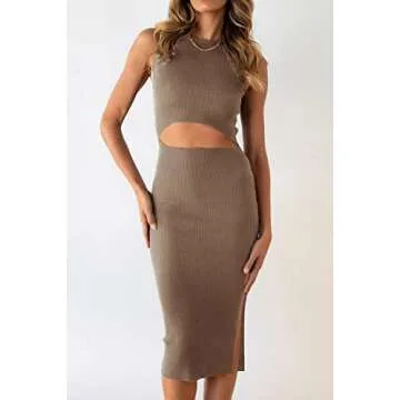 PRETTYGARDEN Women's Summer Midi Bodycon Dress for Elegance