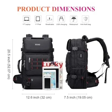 WITZMAN Airline Approved Convertible Travel Backpack