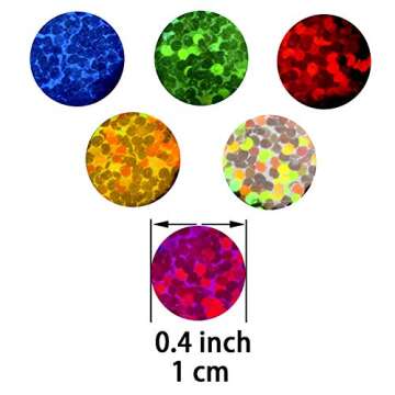 Multicolor Sparkle Foil Metallic Round Table Confetti for Wedding and Party Decor, 60g