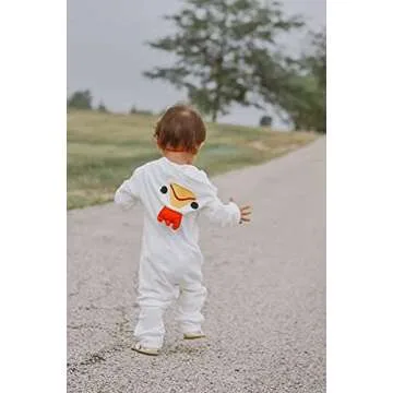 HINTINA Baby Girls 3D Unicorn Angel Wings Hooded Zipper Romper Jumpsuit Christmas Outfits Clothes Pink White