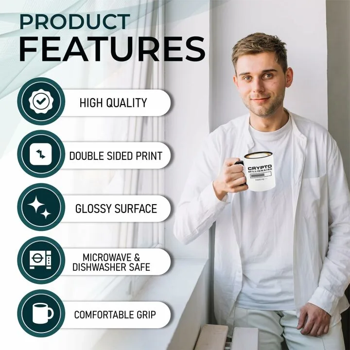 Crypto Millionaire Loading... Ceramic Mug - Funny Gift