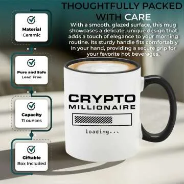 Crypto Millionaire Loading... Ceramic Mug - Funny Gift