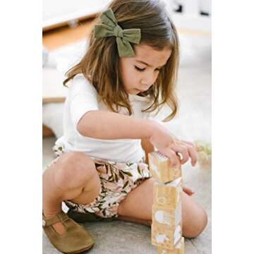 Baby Girl Hair Clips 12 Pack Soft Bows Barrettes