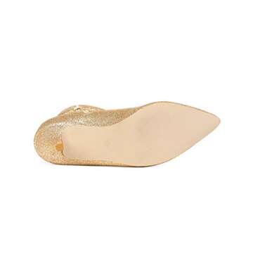 Allegra K Women's Glitter Over the Knee Stiletto Boots