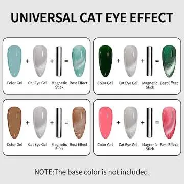MAYCHAO Cat Eye Gel Nail Polish Holographic Effect 15ML