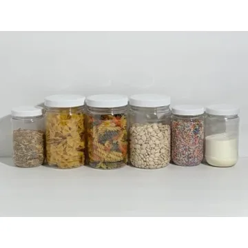 Smart Solutions BPA-Free Plastic Mason Jars for Crafts and Storage