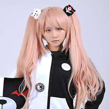 APRILALEX Monokuma Hairpin Anime Cosplay Clip