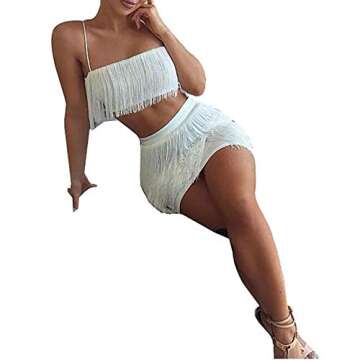 Womens Sleeveless Crop Top Bodycon Mini Dress Clubwear