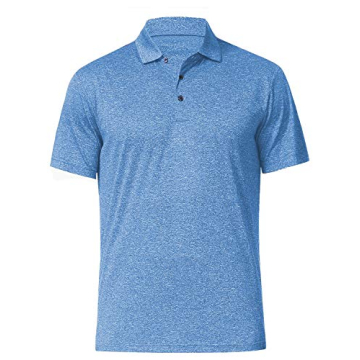 Men's Dry Fit Golf Polo Shirt (as1, Alpha, x_l, Regular, Regular, Light Blue)