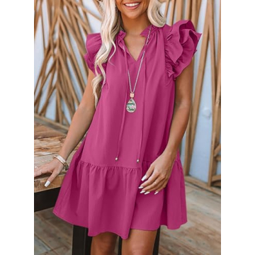 Dokotoo Trendy Summer Dress with Pockets for Women