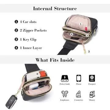 INICAT Travel Small Sling Bag for Women - Versatile & Chic