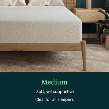 Tuft & Needle Kin Medium Plush 12" Queen Adaptive Foam Mattress in a Box, Cooling Gel, Pressure Reli...