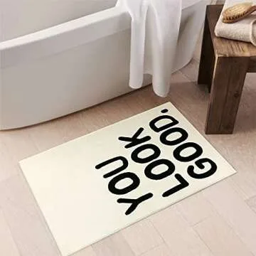 Lukinbox Soft You Look Good Bath Mats for Any Bathroom