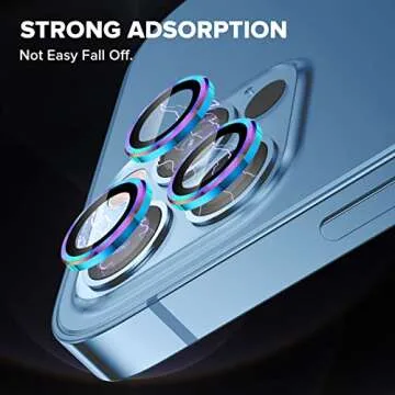 Goton Compatible for iPhone 13 Pro Max(6.7'') & Pro(6.1'') 2021 Camera Lens Protector, 9H Tempered Glass Film Full Cover Sticker Accessories