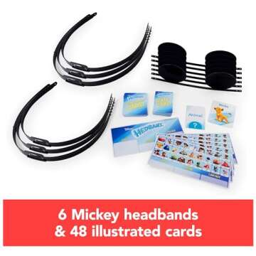 HedBanz Disney, Guessing Game Featuring Disney Characters, for Kids & Adults, Ages 7 & Up (Edition May Vary)
