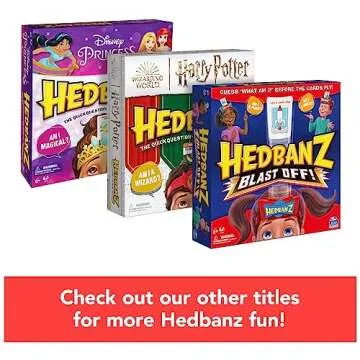 HedBanz Disney, Guessing Game Featuring Disney Characters, for Kids & Adults, Ages 7 & Up (Edition May Vary)