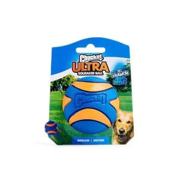 Chuckit! Ultra Squeaker Dog Ball, Fetch Toy, Medium, 1 Pack