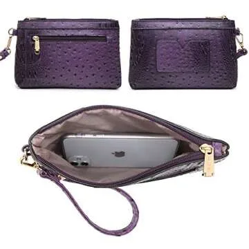 Dasein Women Satchel Purse Handbag Shoulder Bag Work Tote Bag with Matching Clutch