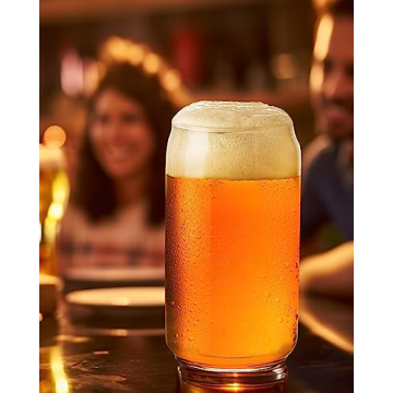 BaveL 20 oz Can Shaped Beer Glasses Set Elegant Durable