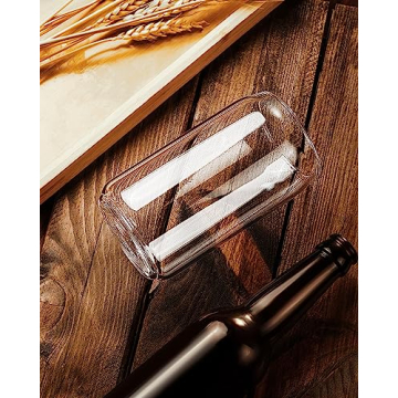 BaveL 20 oz Can Shaped Beer Glasses Set Elegant Durable