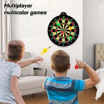 Magnetic Dart Board with 12 Darts - Fun Indoor Game