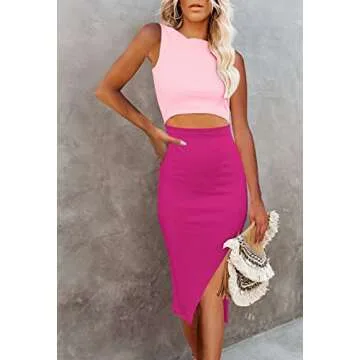 Elegant Bodycon Dress with Cutout and Side Slit for Women