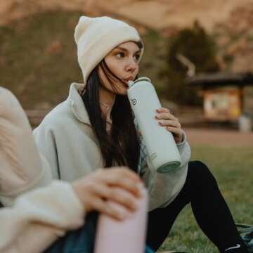 BOTTLE BOTTLE Insulated Water Bottle 24oz with Straw Lid and Handle for Sports Travel Gym Stainless ...