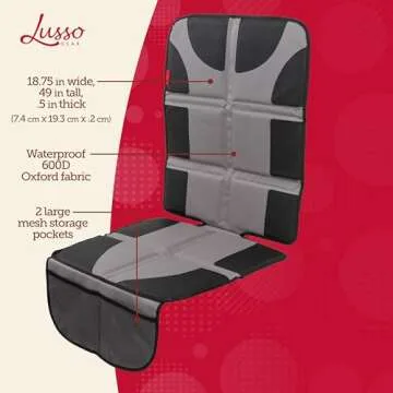 Lusso Gear Car Seat Protector - Waterproof & Durable Cover