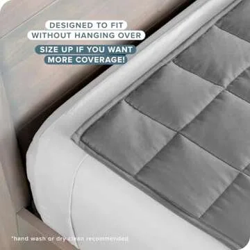 Bare Home Weighted Blanket All-Natural 100% Cotton with Nontoxic Glass Beads 60"x80" 17lbs, Light Grey