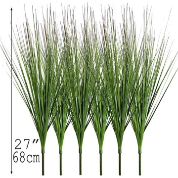 27 Inch Artificial Onion Grass for Home and Garden Décor