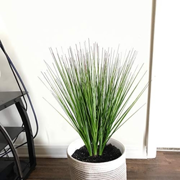 27 Inch Artificial Onion Grass for Home and Garden Décor