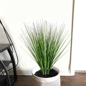 27 Inch Artificial Onion Grass for Home and Garden Décor