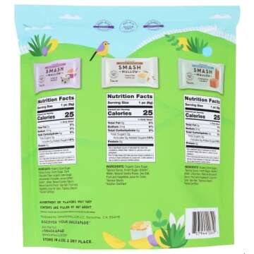 Fun Size Variety Pack by SMASHMALLOW | Snackable Marshmallows | Assorted Flavors | Non-GMO | Organic Cane Sugar | 30 Individually Wrapped Treats