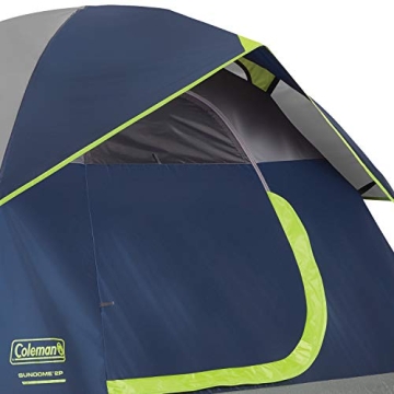 Coleman Sundome 2-Person Tent Weatherproof Spacious Camping